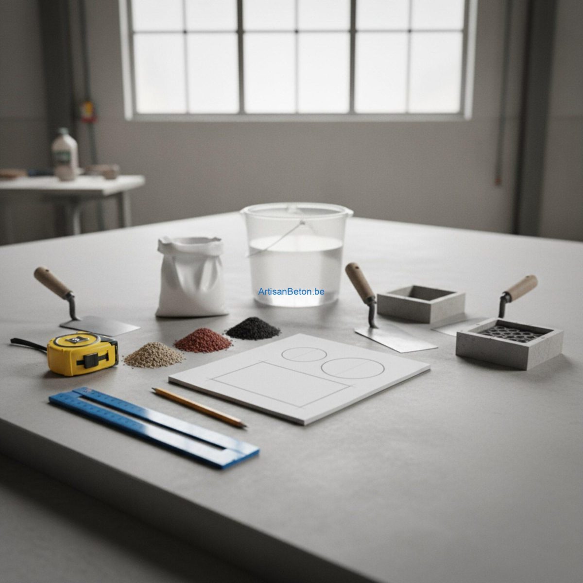 Comment calculer la quantité de béton nécessaire pour une surface décorative?