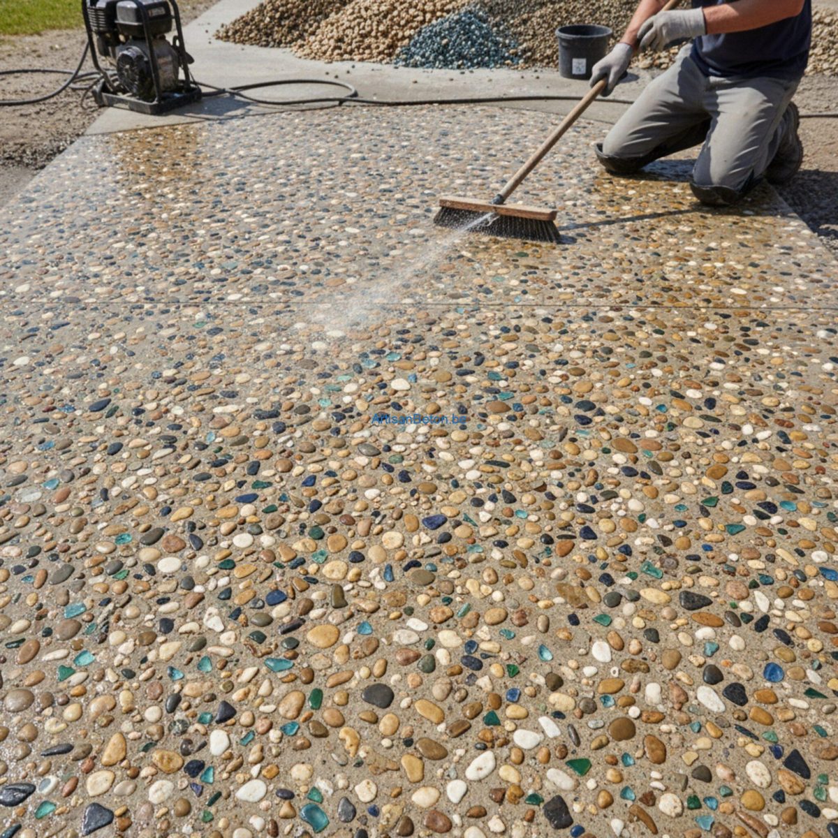 Comment faire un béton désactivé décoratif?