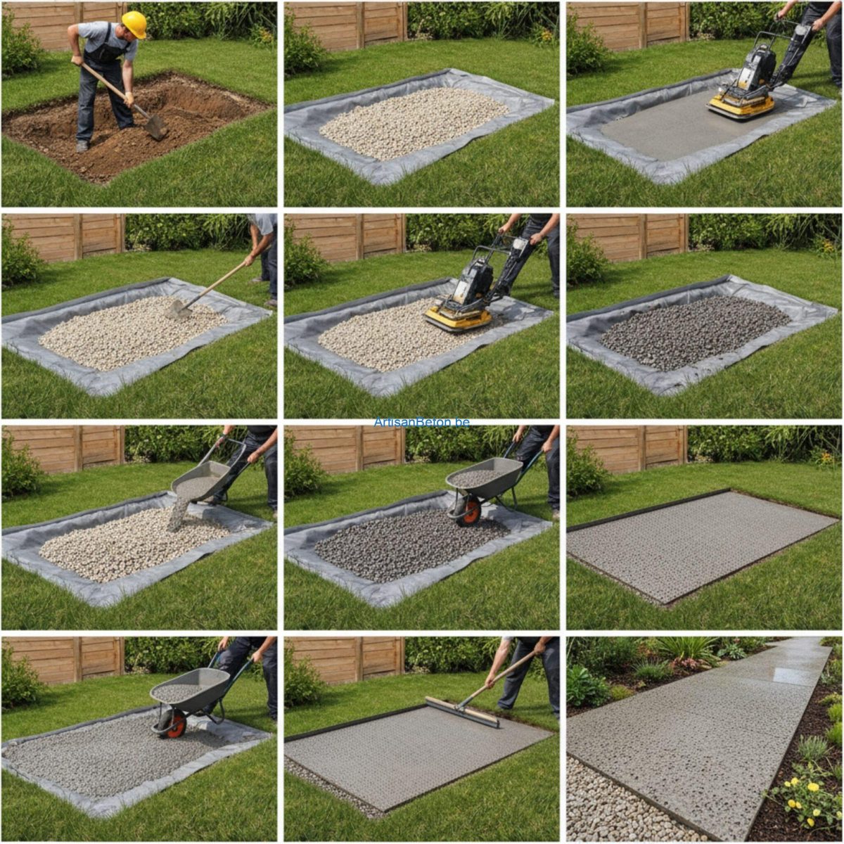 Comment poser du béton drainant?