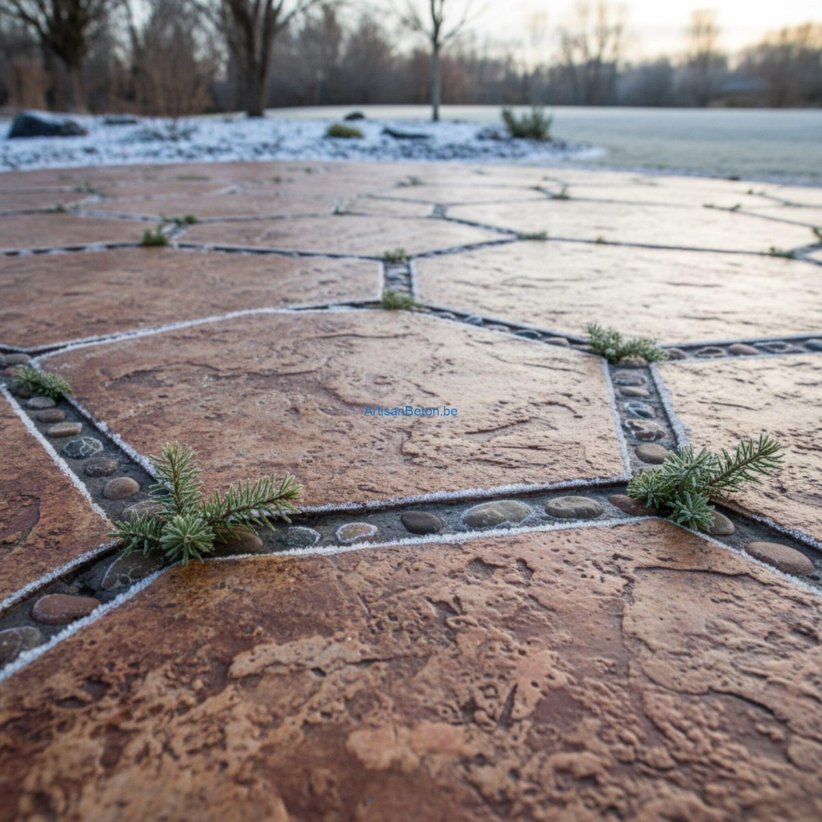Le béton décoratif est-il résistant au gel?