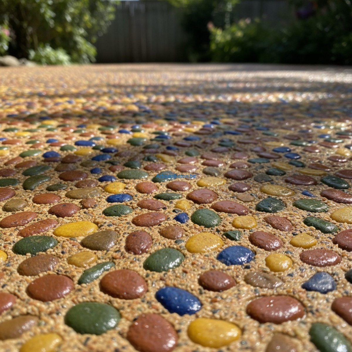 Peut-on appliquer un béton désactivé coloré?