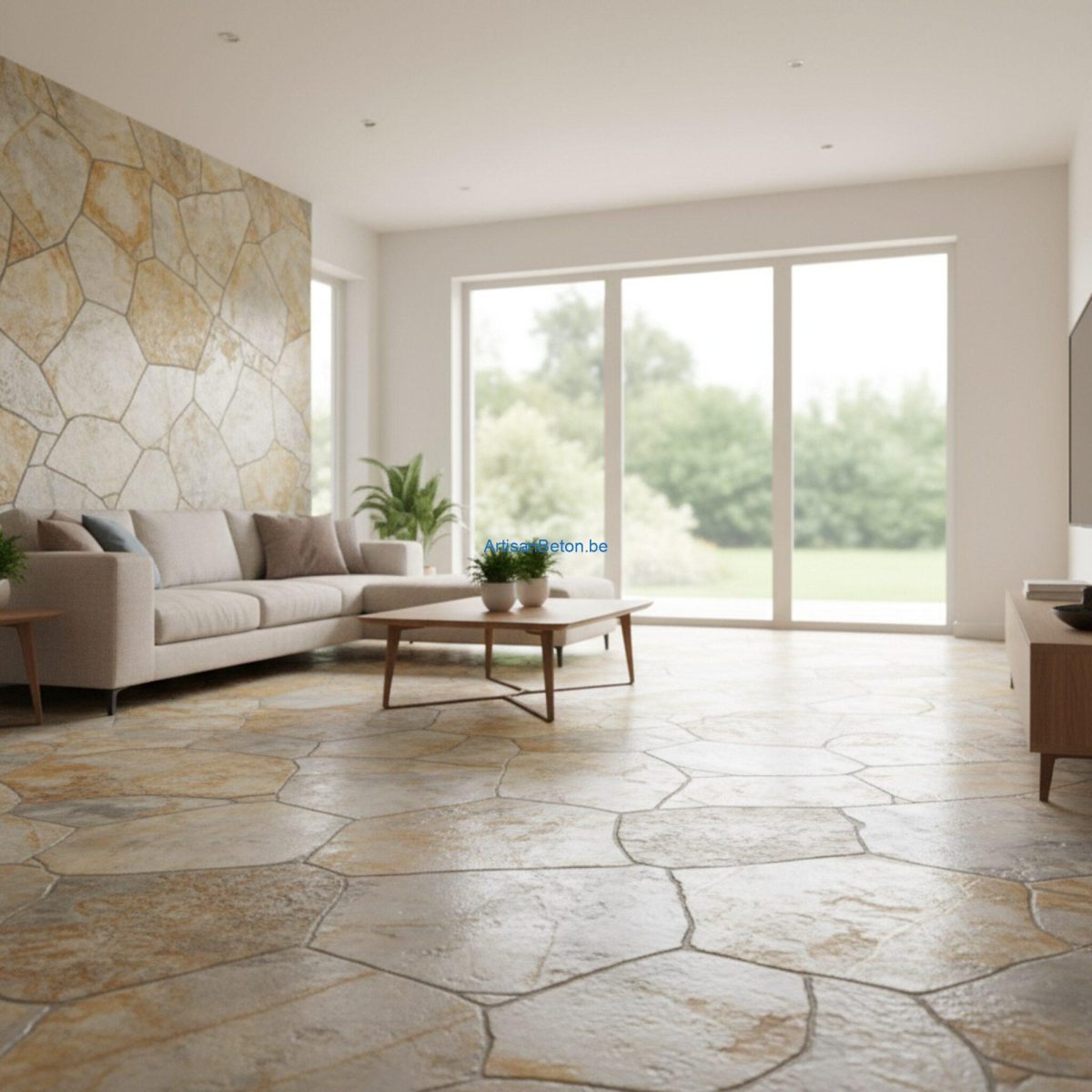 Peut-on poser du béton imprimé à l’intérieur?