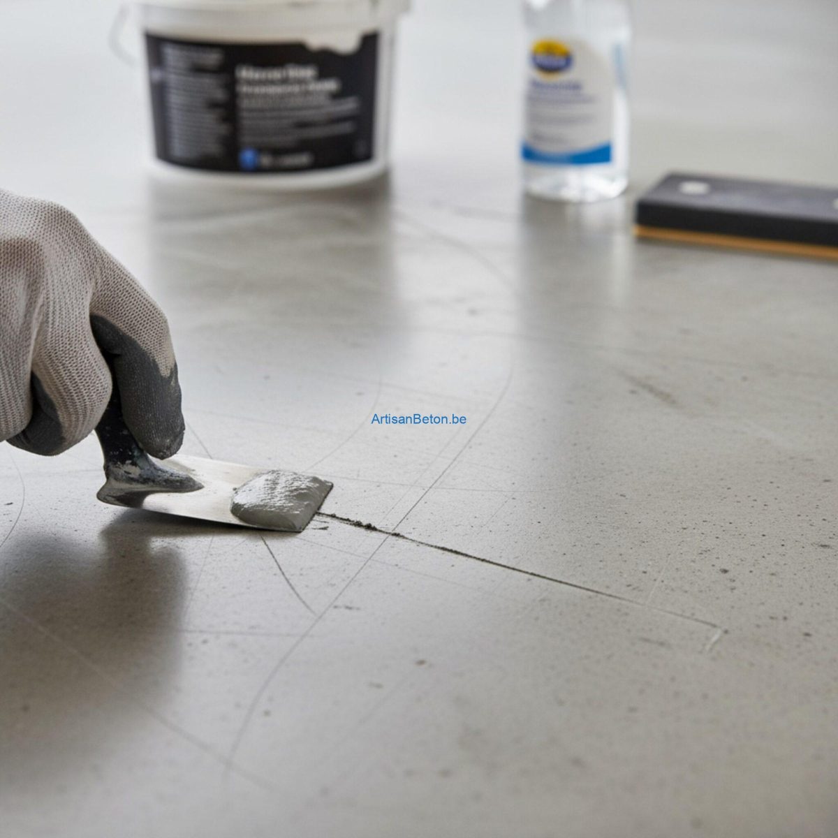 Peut-on réparer un béton lisse rayé?