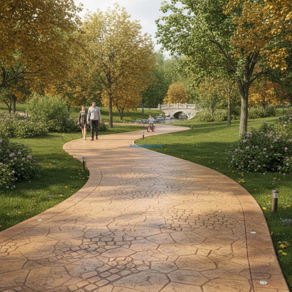 Peut-on utiliser du béton imprimé pour les chemins piétonniers?