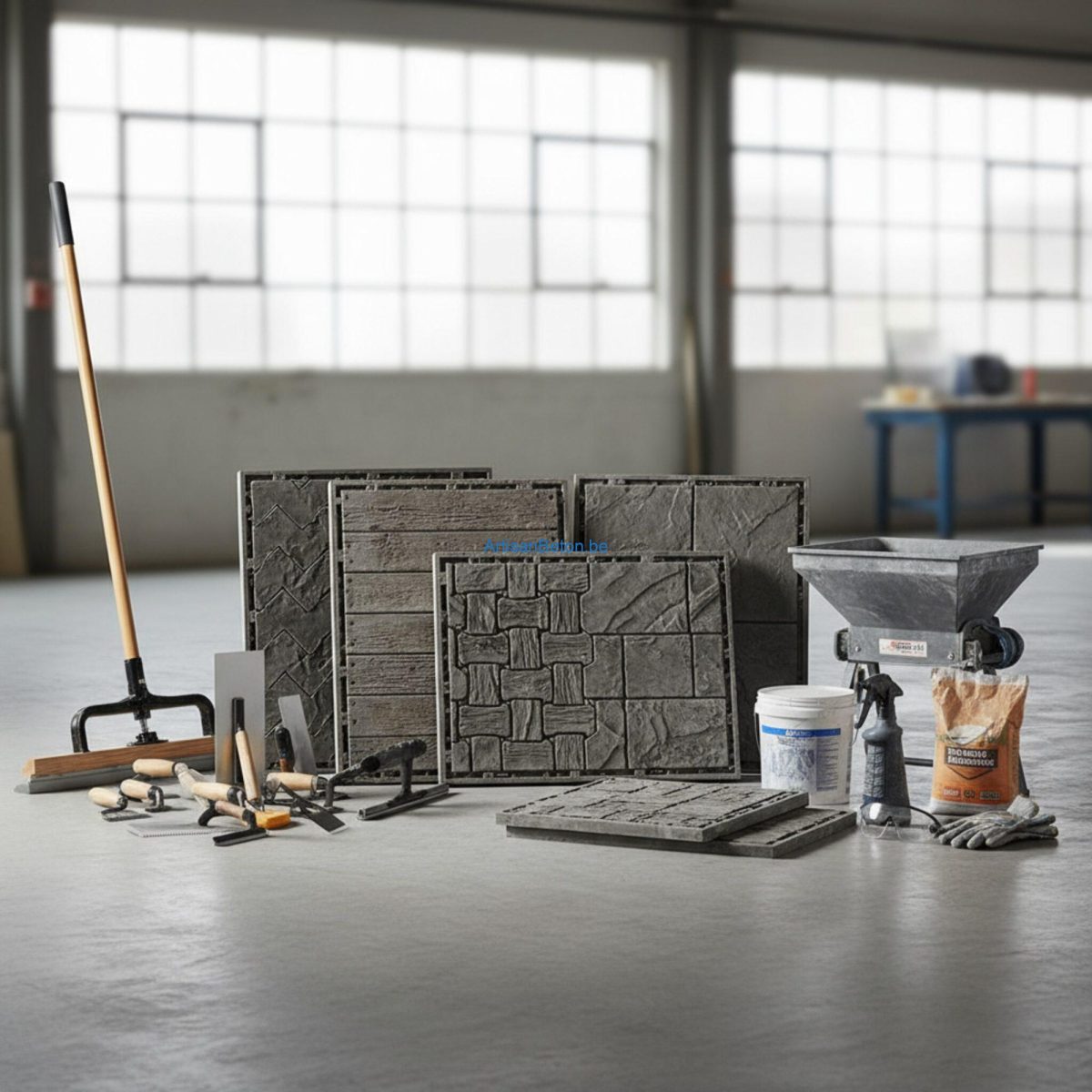 Quels sont les outils pour appliquer du béton imprimé?