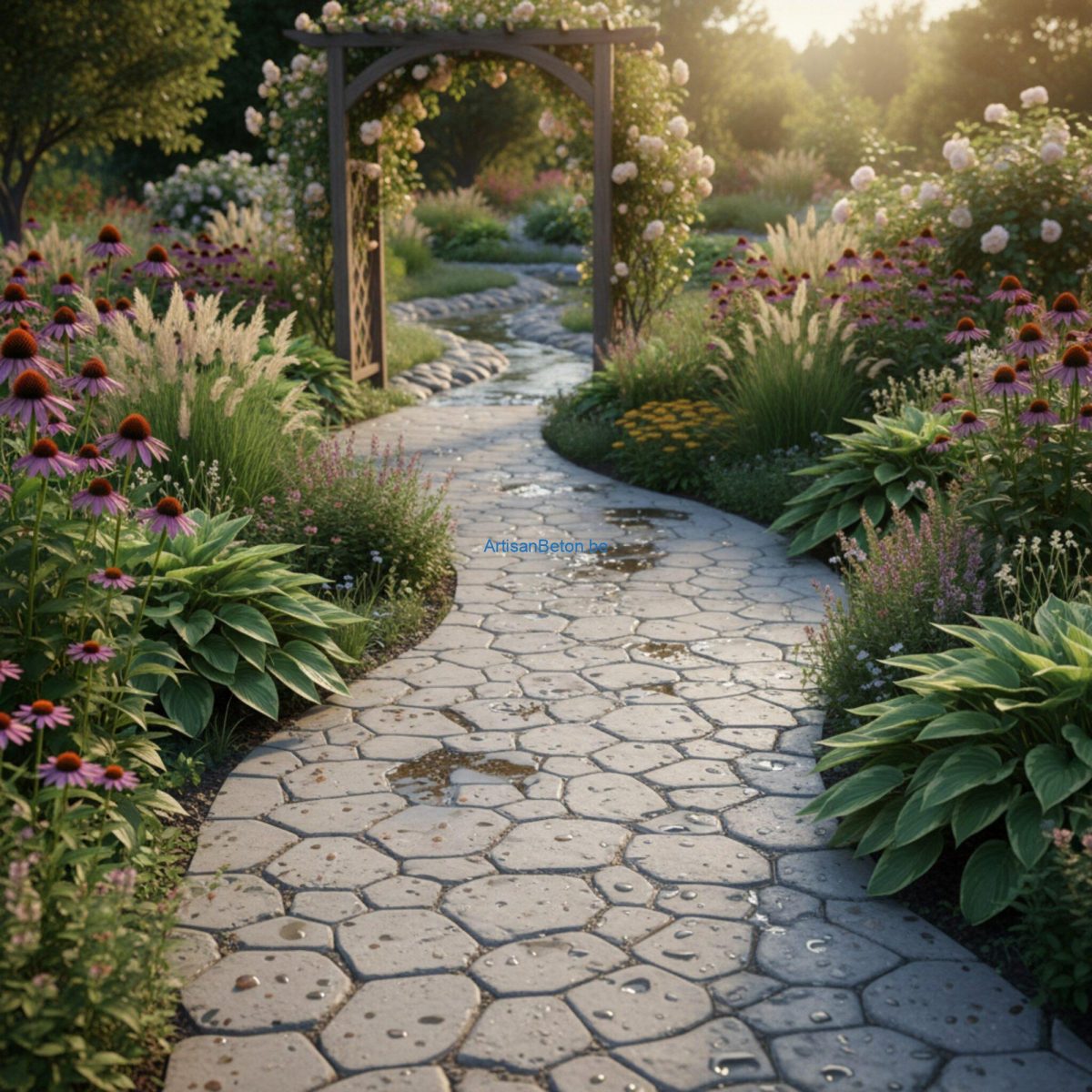 Comment choisir un béton drainant pour une allée de jardin?