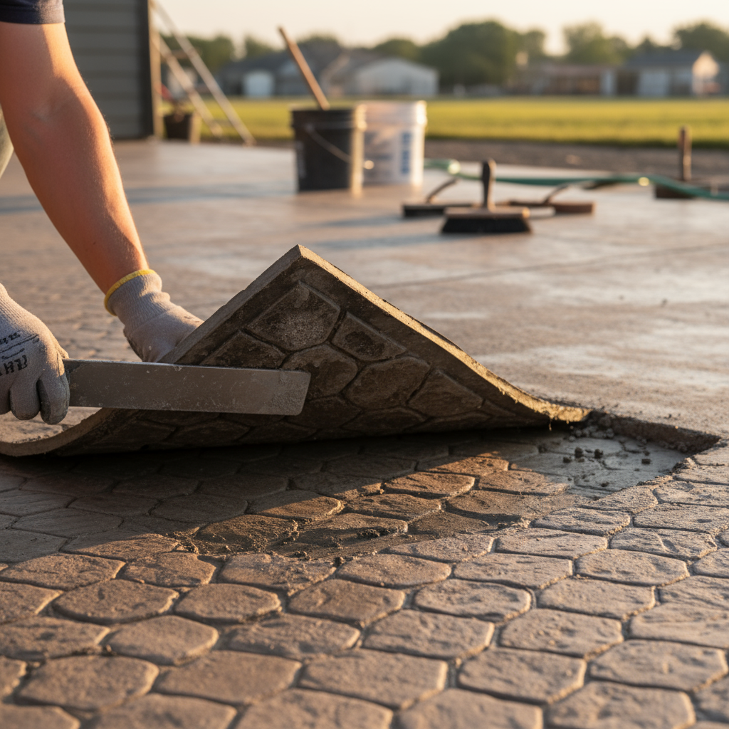 Comment enlever un moule en béton imprimé? Comment enlever un moule en béton imprimé?