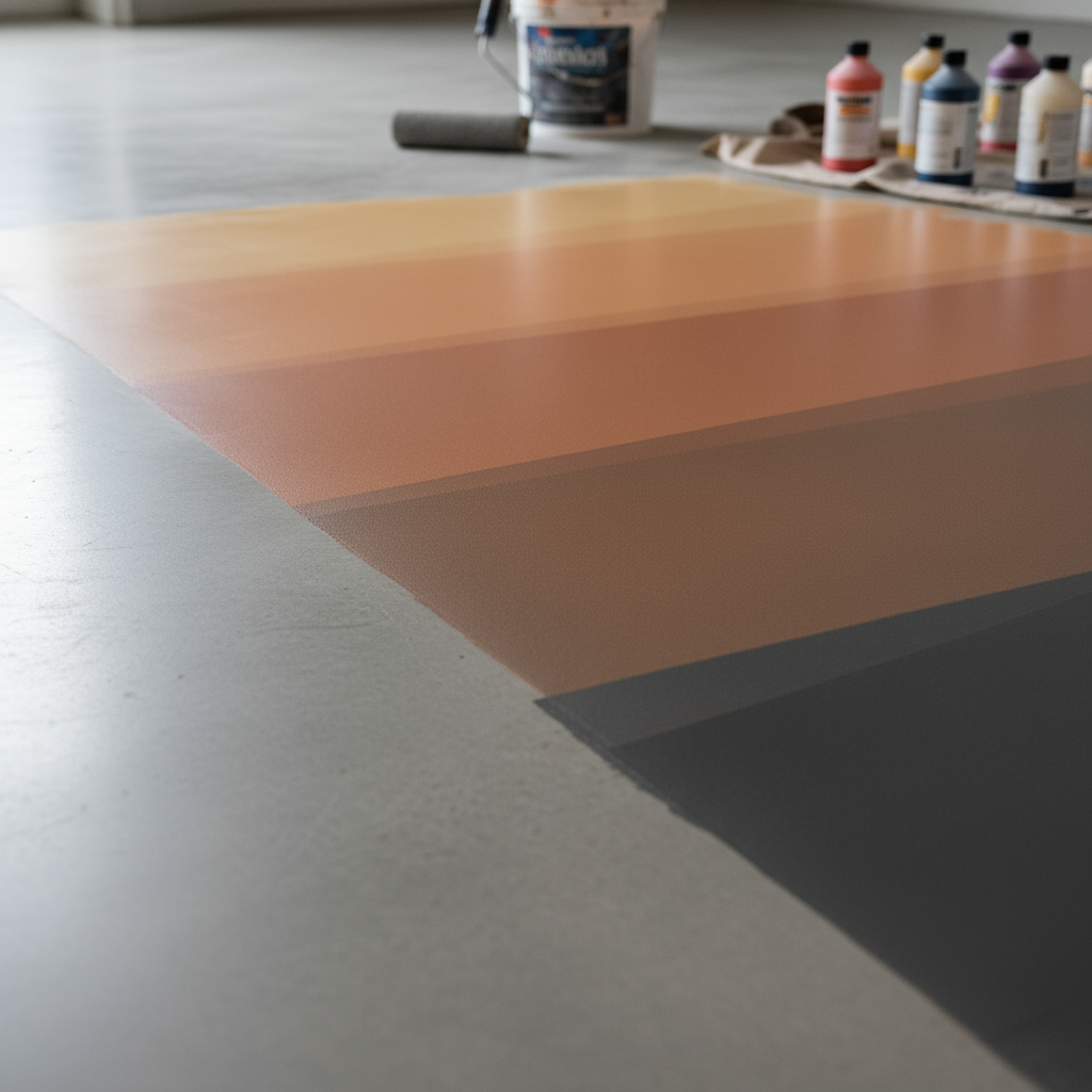 Comment teinter un béton lisse après durcissement? Comment teinter un béton lisse après durcissement?