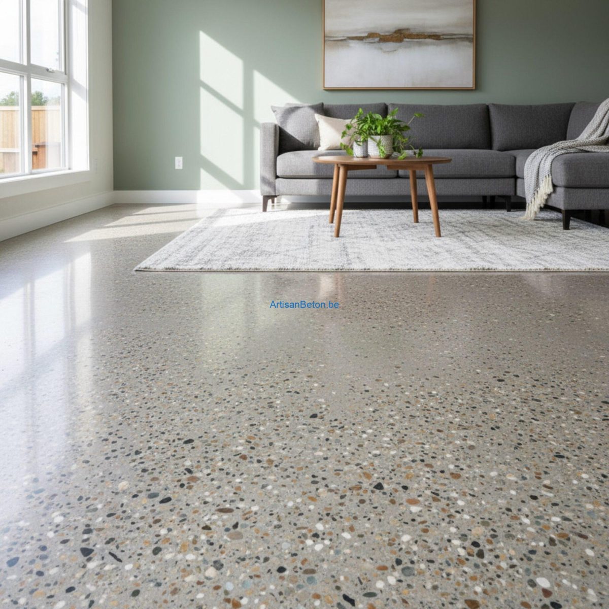 Peut-on poser du béton désactivé en intérieur?