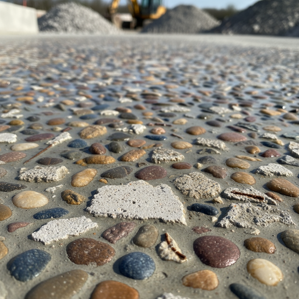 Peut-on réaliser du béton désactivé avec du béton recyclé?