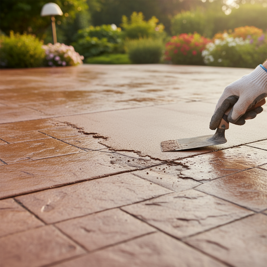 Peut-on restaurer du béton décoratif endommagé?