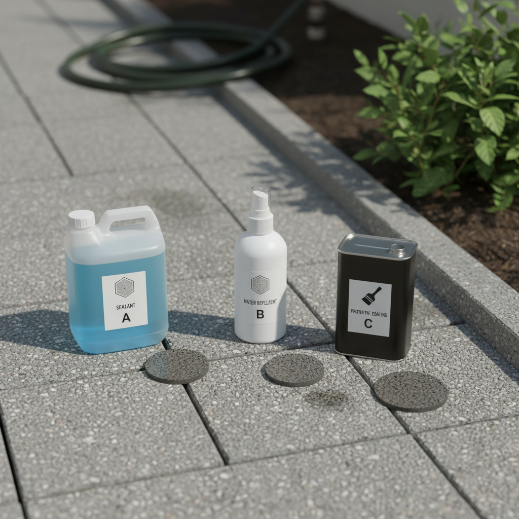 Quels produits pour protéger un béton drainant?