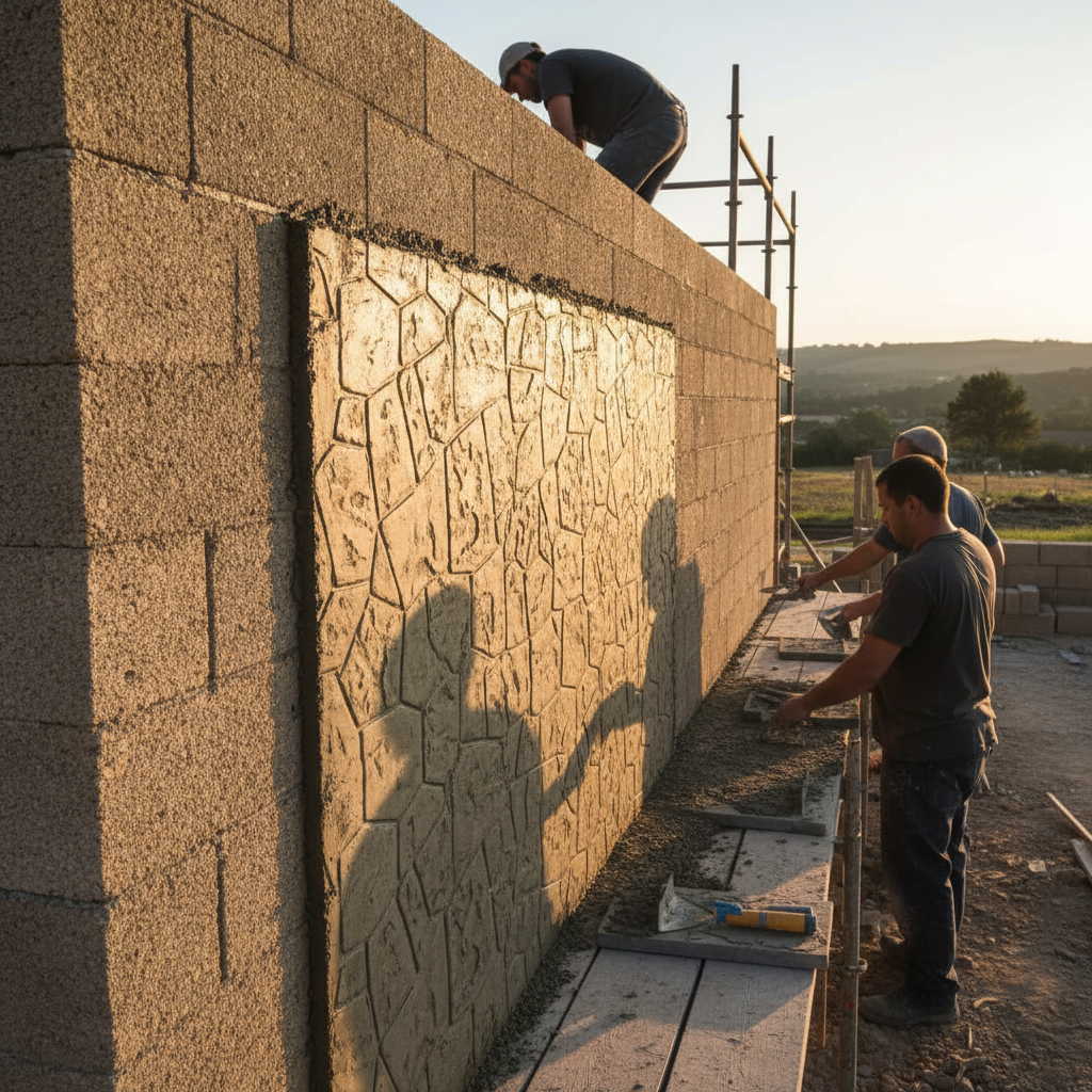 Peut-on poser du béton imprimé sur du béton de chanvre?