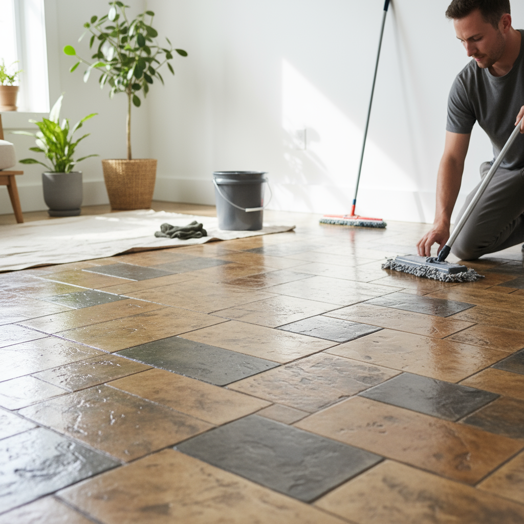 Quel entretien pour un béton imprimé à l’intérieur? Quel entretien pour un béton imprimé à l’intérieur?