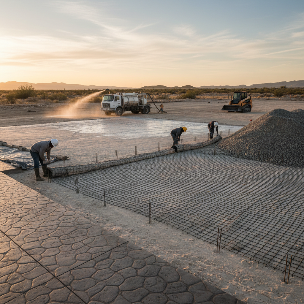 Comment stabiliser un terrain sableux avant la pose d&rsquo;un béton décoratif?