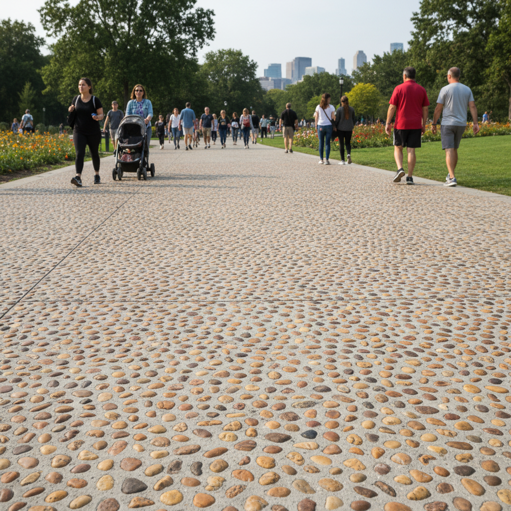 Le béton désactivé convient-il aux zones à fort trafic piétonnier? Le béton désactivé convient-il aux zones à fort trafic piétonnier?