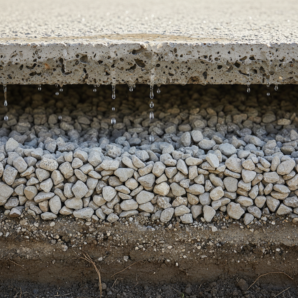 Quelle densité de granulats pour béton drainant routier? Quelle densité de granulats pour béton drainant routier?