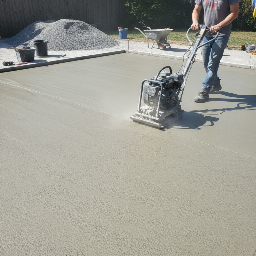 Comment compacter du béton imprimé avant l’estampage? Comment compacter du béton imprimé avant l’estampage?