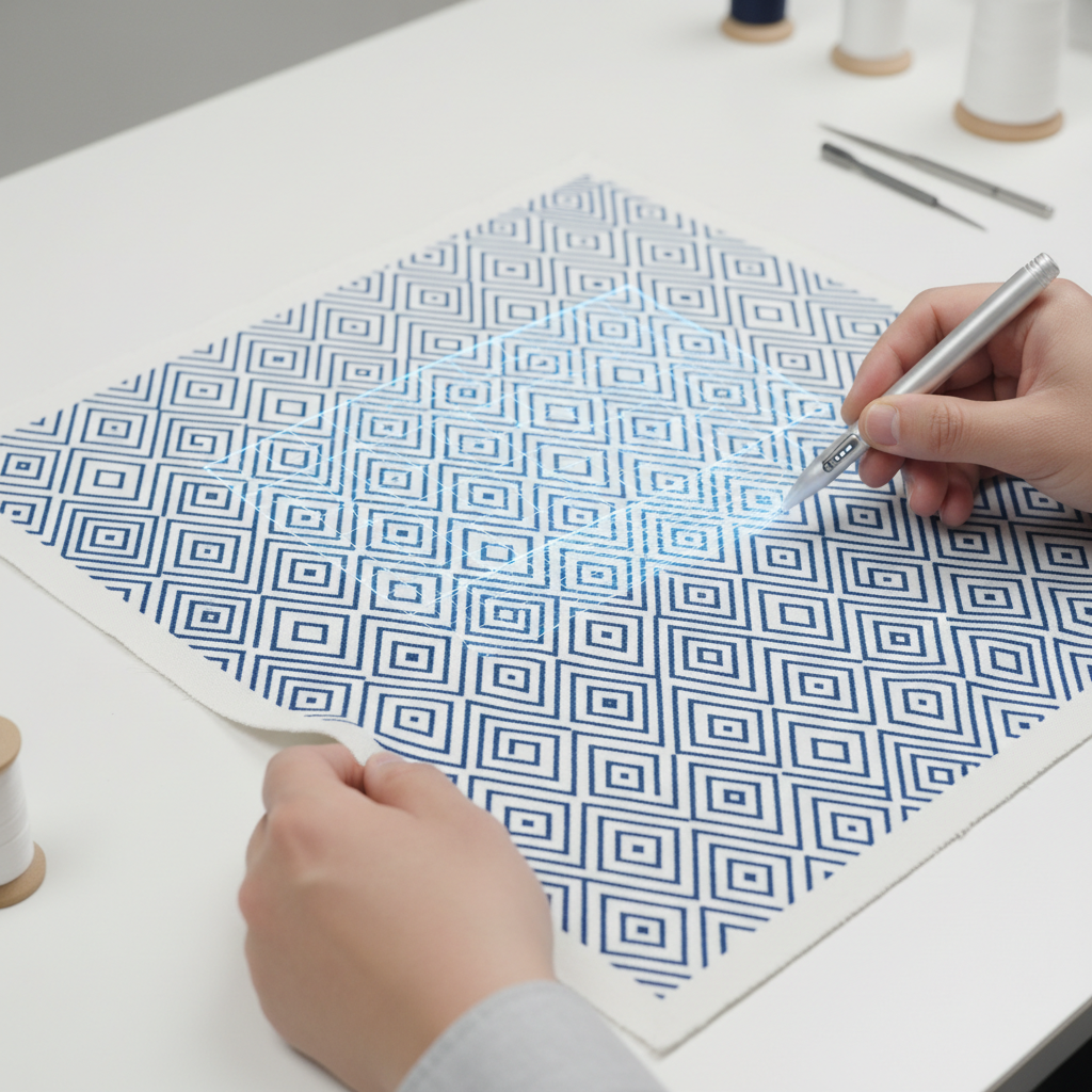 Comment réaligner un motif imprimé décentré?