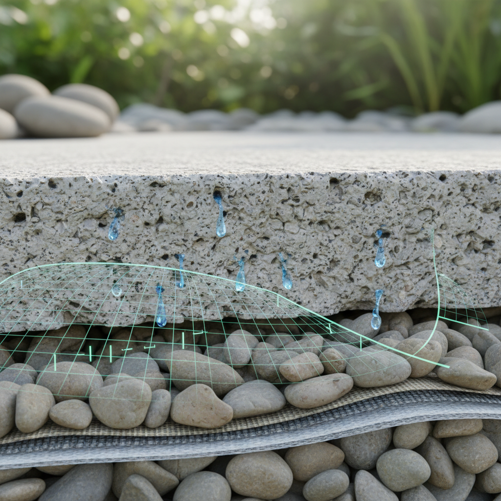 Comment recalculer le drainage d’un béton drainant modifié?