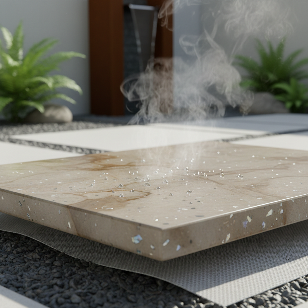 Le béton décoratif supporte-t-il la vapeur d’eau?