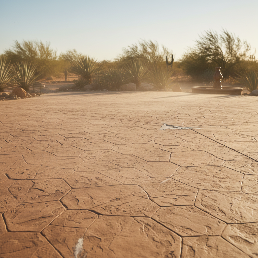 Quel temps de séchage pour du béton imprimé en climat sec?