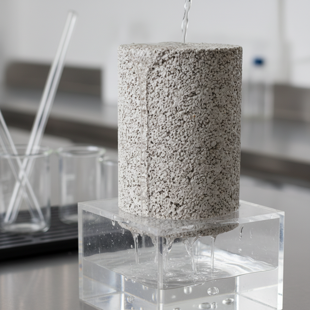 Quelle perméabilité tester pour un béton drainant normé?