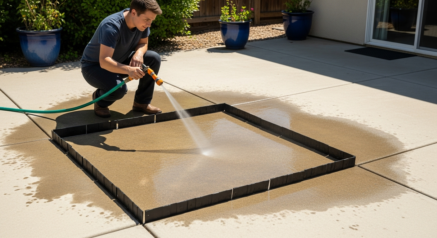 Comment déboucher sélectivement un béton drainant?