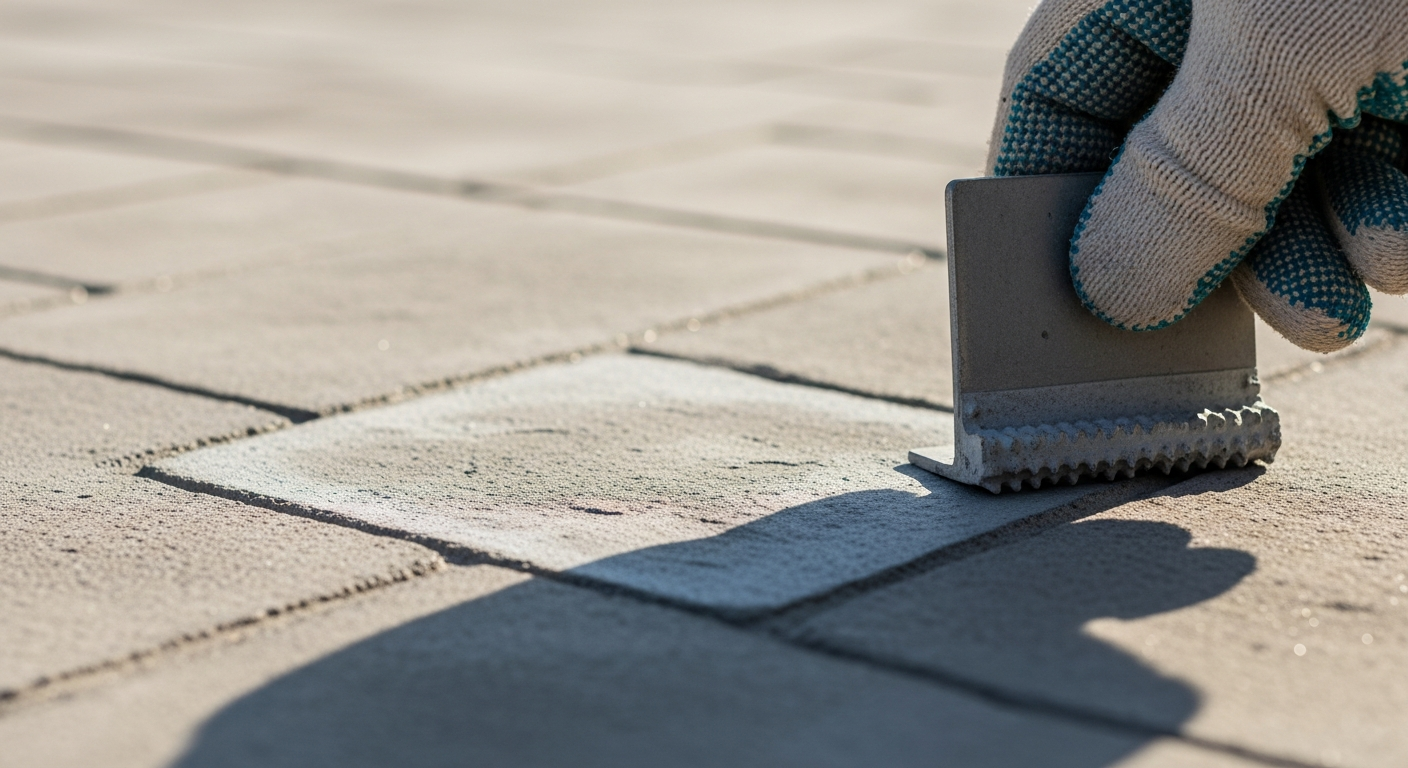 Comment réimprimer une zone abîmée de béton imprimé?