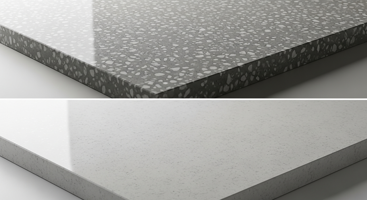 Le béton décoratif imite-t-il le quartz compact? Le béton décoratif imite-t-il le quartz compact?