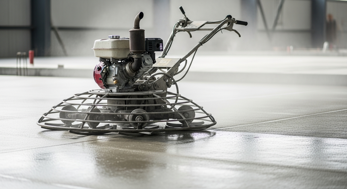 Quelle machine rotative pour un béton lissé?